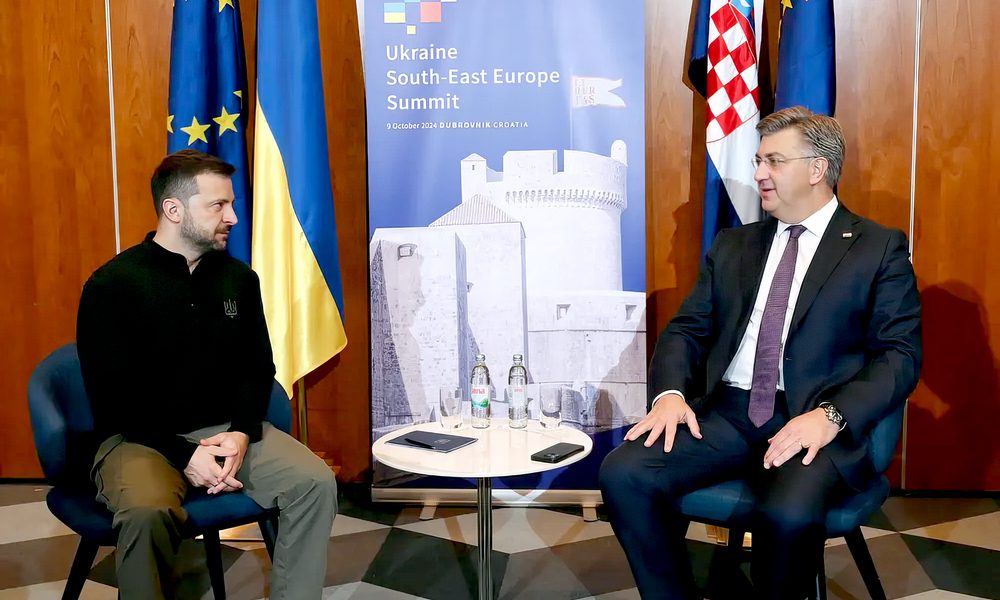 Vologyimir Zelenszkij a dubrovniki csúcstalálkozó előtt a házigazda szerepét betöltő Andrej Plenković horvát miniszterelnökkel (is) külön találkozott