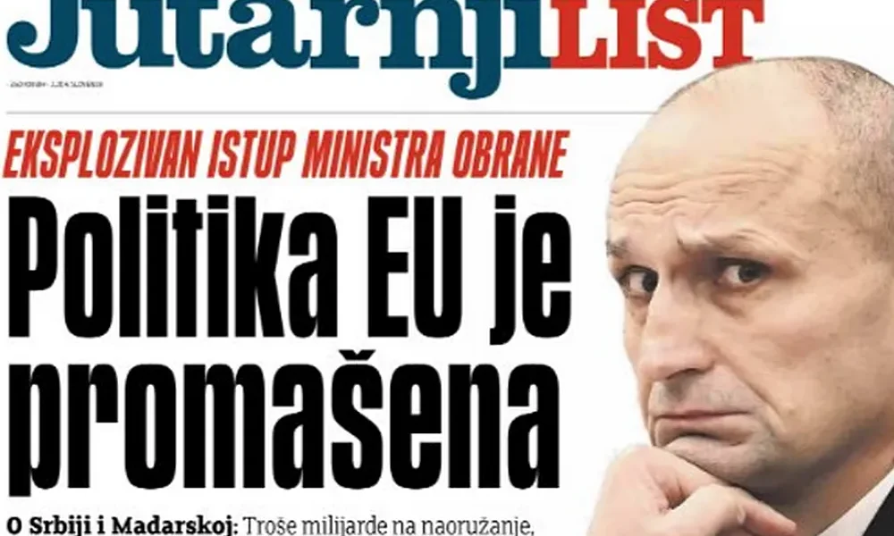 A Jutarnji list beszámolója szerint a horvát védelmi miniszter "robbanékony beszédet mondott", megemlítette például, hogy Szerbia és Magyarország milliárdokat költ fegyverkezésre, miközben veszélyesek Horvátországra