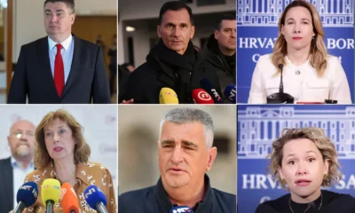 Hat jelölt:_ Felül Zoran Milanović, Dragan Primorac, Marija Selak Raspudić, alul Branka Lozo, Miro Bulj és Ivana Kekin. Branka Lozóról nem lesz szó a cikkben, őt csak azért tettük oda, hogy ne maradjon üresen hely, teljesen esélytelen