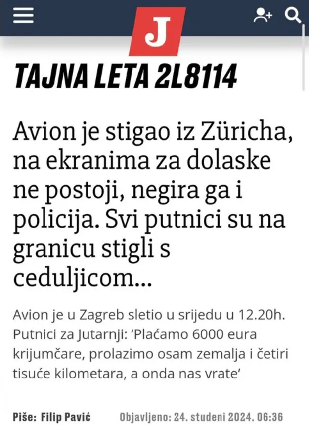 Az utasok azt állítják, hogy hatezer eurót fizettek az embercsempészeknek, és itt van, visszaküldik őket - írja a Jutarnji
