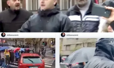 Több incidens is történt a pénteki megemlékezések során, amelyek miatt polgárháború fenyeget Szerbiában