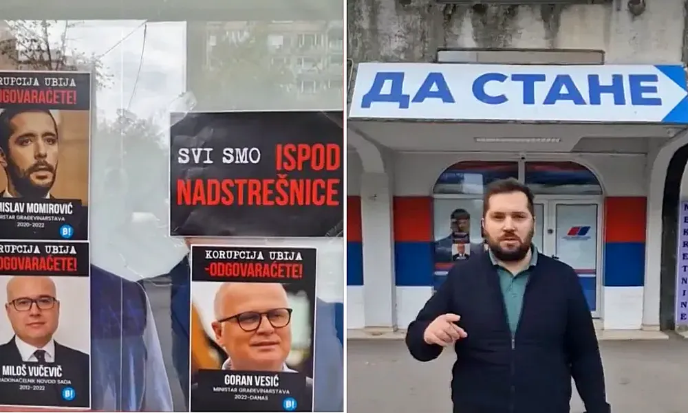 Tiltakozások Újvidéken és Belgrádban, tevékenyek a civil ruhás rendőrök 3 Miran Pogačar, a Bravo! Mozgalom városi tanácsnoka egy kis viedót is készített, szerinte meg kell állítani a Szerb Haladó Pártot