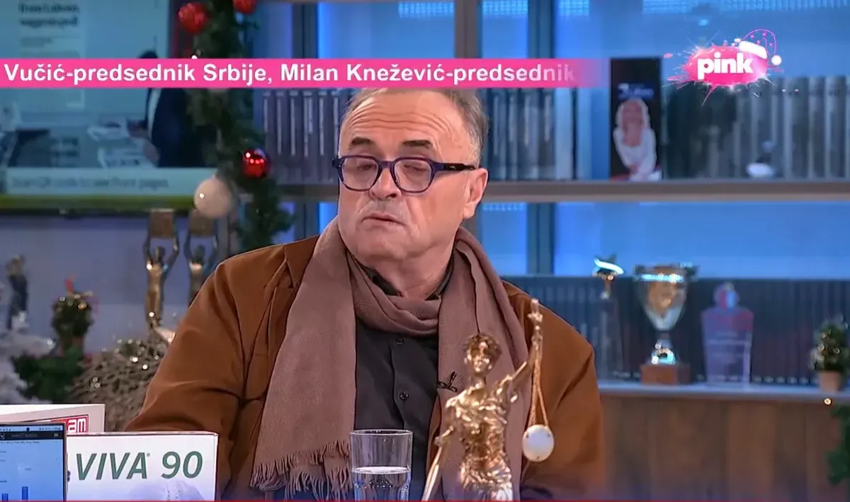 Blažo Marković Magyarországot is megemlítette, felvétel a Pink "gazdag képernyőjéről"