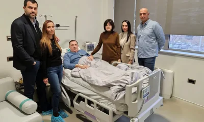 A Dodik család az elég sápadt családfő betegágyánál