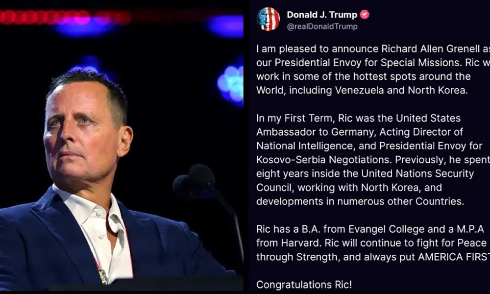 Richard Grenell kinevezésének bejelentése