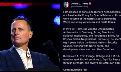 Richard Grenell kinevezésének bejelentése