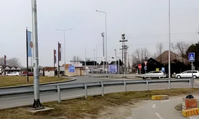 Az Y-kereszteződés vége a kelebiai határátkelőnél