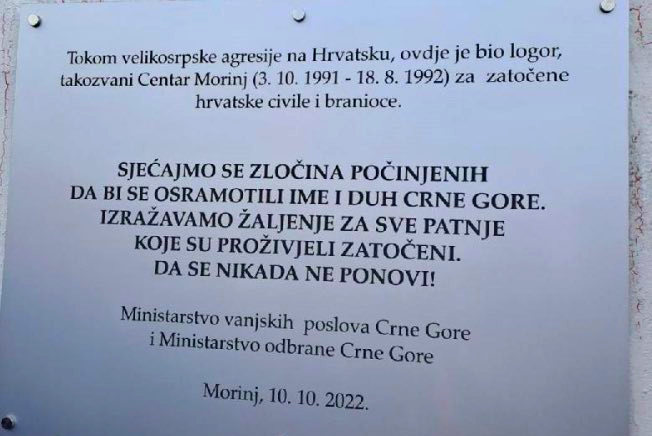 Morinji emléktábla