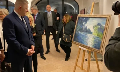 Tájkép csata előtt, Robert Fico megnézi műkedvelő szerepben