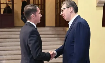 BARÁTSÁGBAN: A VMSZ elnöke és a szerb elnök kézfogása Palicson