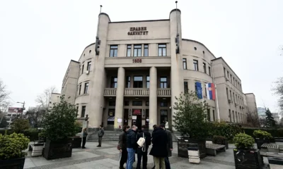 A jogi kar épülete, ahol a szerb belügyminiszter szerint a diákok egymást verték