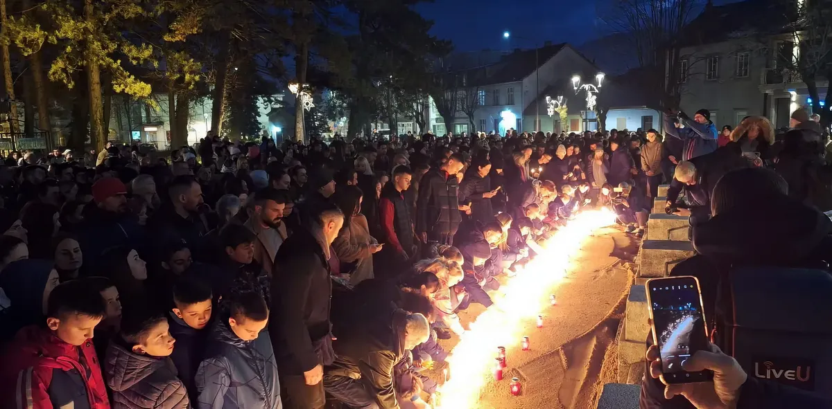 Gyertyagyújtás Cetinjében az újabb az újabb ámokfutás után