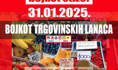 Pénteken érkezik a kereskedelmi láncok bojkottja Szerbiában is. Az Efektiva fogyasztóvédelmi egyesült szerint lejjebb kell vinni az élelmiszerárakat, mert azok az európai országok közül Szerbiában a legmagasabbak