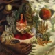 A VILÁGEGYETEM SZERELMI ÖLELÉSE, A FÖLD, ÉN, DIEGO ÉS SEÑOR XÓLOTL – Frida Kahlo 1949-es festménye egy szerelmi kapcsolat kozmikus mélységeibe enged betekintést nyerni