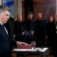 A horvát köztársasági elnök 2020-ban, amikor kezét az alkotmányra helyezve tette le a hivatali esküt