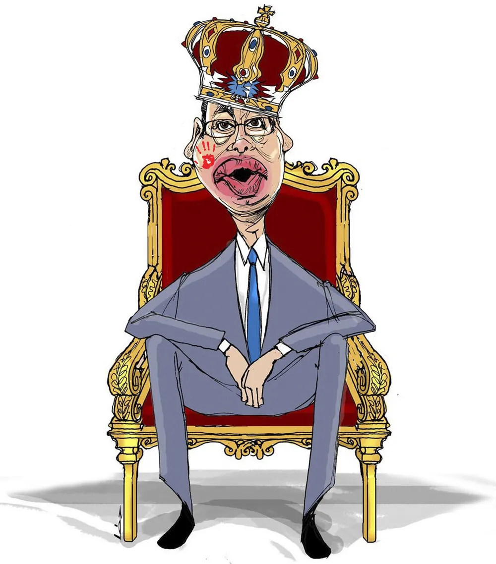 Léphaft Pál karikatúrája