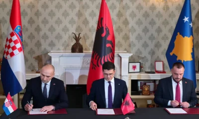 Szerbia bekerítése, a horvát Ivan Anušić, az albán Pirro Vengu és a koszovói Ejup Maqedonci nyilatkozatot írt alá a háromoldalú (katonai) együttműködés megerősítéséről
