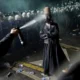 The police spray a man dressed as a whirling dervish in a gas mask during the pro-İmamoğlu protest in Istanbul (Source: X platform)