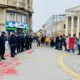 A haladók tíz standot állítottak fel Szabadka központjában, de a helyiek elzavarták őket