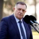 Dodik Belgrádban a szabadban nyilatkozott az újságíróknak