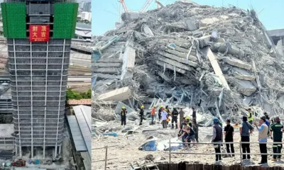 Itt tartott a kínai építkezés Bangkokban, és ez maradt belőle. A képen látható kínai felirat egy ünnepi jellegű kifejezés, amelyet gyakran használnak építkezéseken, különösen amikor egy épület eléri a legmagasabb pontját. A 顶吉 (dǐng jí) – kb. „szerencsés tetőzés” vagy „jó szerencsét a befejezéshez”. A 封大 (fēng dà) – szó szerint „lezárás nagy” vagy „teljes lezárás”, de ez ebben a kontextusban inkább az épület szerkezeti lezárására, befejezésére utalhat