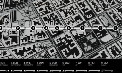 Hangágyú volt, vagy valami más? A Terazije (Vízmérő) tér, és a Milán király utca, ahol a "lövedék" végigszáguldott. A tér neve a "terazi" (mérleg) szóból származik, és eredetileg egy vízmérőre utalt, amely a török korban állt ott