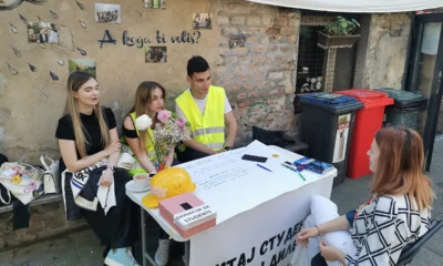Az egyetemisták egyik "falusi csoportokat" szerveztek a vidéki lakosság tájékoztatására, "Kérdezd az egyetemistákat" (Pitaj studente!) jelszóval