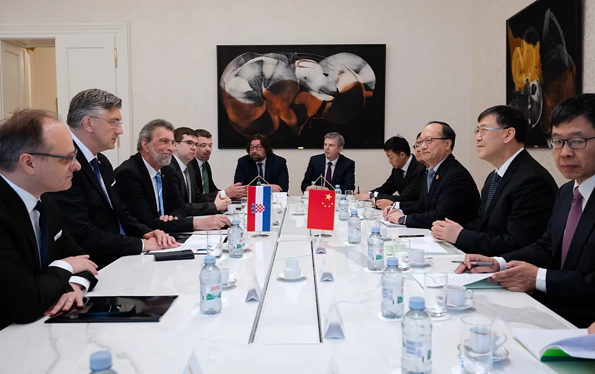 A horvát-kínai tárgyalásokat a horvát miniszterelnök vezette