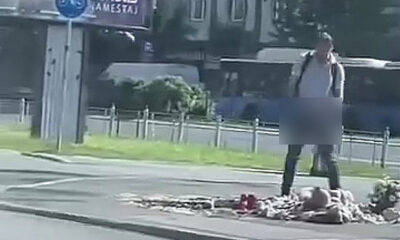 Egy ismeretlen férfi levizelte az emlékezés virágait