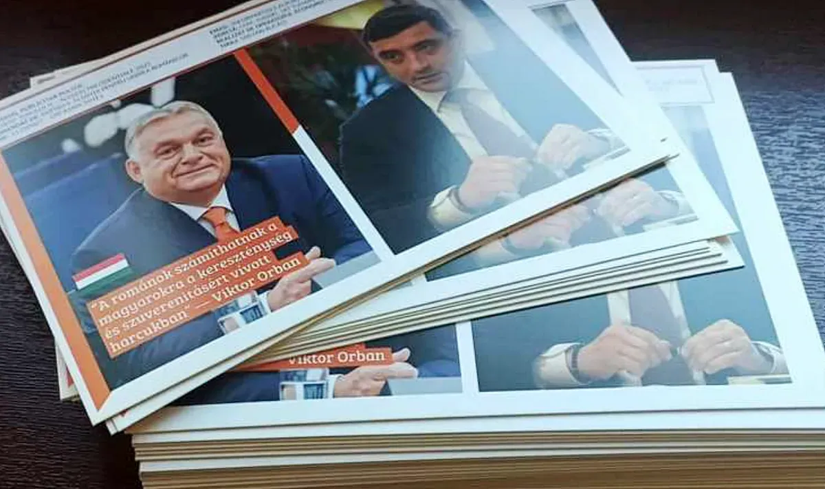 Román demokrácia: A magyar miniszterelnök nyilatkozata után George Simion magyar nyelvű szórólapokkal kampányolt Székelyföldön, amelyeken Orbán Viktor és Simion fotója szerepel. Orbán Viktor fotójára idézet is került, amely szerint „a románok számíthatnak a magyarokra”