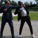 Usain Bolt és Aleksandar Vucic közös "gólöröme"