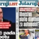 Címlaphamisítás orosz módra: egy boszniai szerb képviselő a Jutarnji list címlapját hamisította meg, Aleksandar Vučić fotóján az olvasható„ hogy Vučić szombaton bukik”
