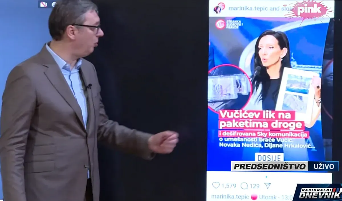 A szerb elnök cáfolta Marinika Tepic állításait