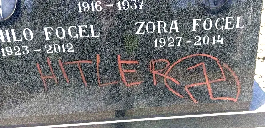 Horogkereszt Belgrádban is, ébredezik az antiszemitizmus 6 Ziimonyi zsidótemető