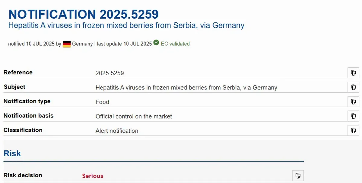 Az uniós jelentés a szerbiai fagyasztott Hepatitis A vírusról, szépen fogalmaztunk