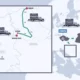 A Boszniában vásárolt gránátok útvonala a BIRN szerint (Forrás: BIRN-grafika)