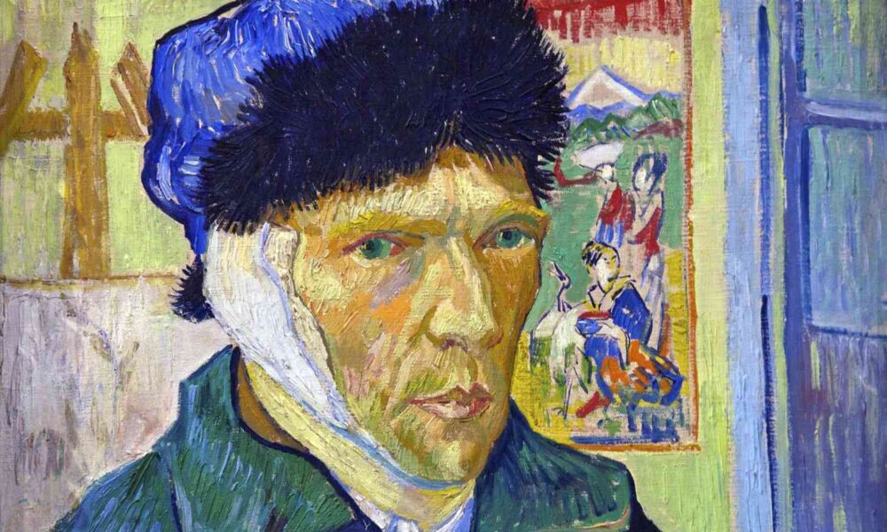 Vincent van Gogh miután megszabadította magát az egyik fülétől. önarckép 1889-ből