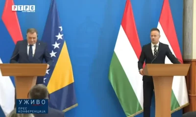 Milorad Dodik és Szijjártó Péter sajtókonferenciáját élőben közvetítette a boszniai szerb televízió. Mindeközben mintha a NATO is bekeményítene
