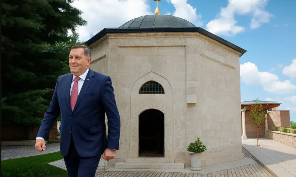 FAKE NEWS: Milorad Dodik budapesti látogatása során titokban felkereste Gül baba türbéjét, és megköszönte neki, hogy rózsákat telepített Magyarországra. A boszniai külügyminisztérium jegyzékében elismeréssel nyilatkozott Dodik nemes gesztusáról (A kép illusztráció)
