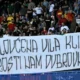 A montenegrói szurkolók bocsánatot kértek Dubrovniktól a háborús gaztettekért (Forrás: Dubrovčki dnevnik/Pixsell)