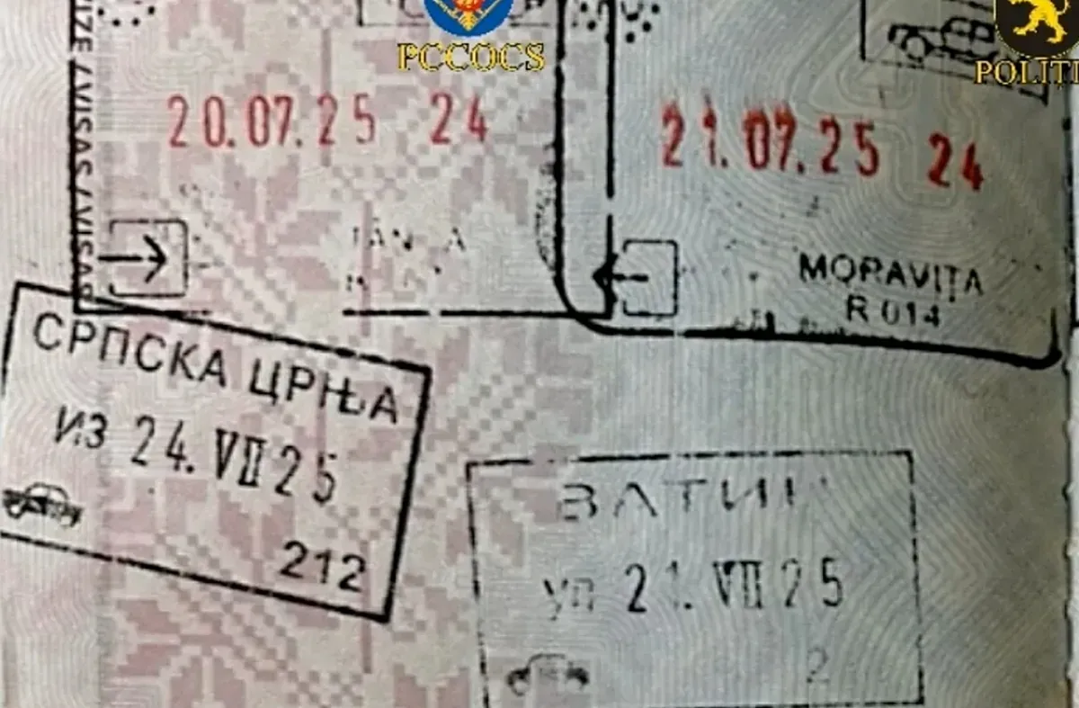 Orosz paramilitáris kiképzőtáborok Szerbiában 4 Pecsétek az egyik résztvevő útlevelében
