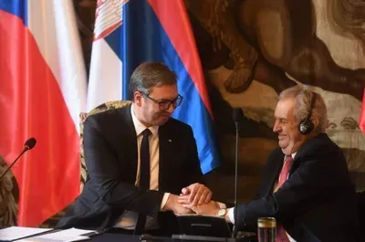Aleksandar Vučić Miloš Zeman 