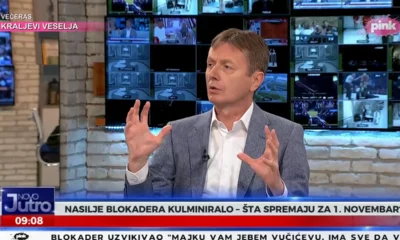 Két merénylet: A szerb elnök egyik közeli munkatársa gesztikulálva ugyan, de nem indulatosan, inkább nyugodt szavakkal, higgadtan vádaskodott a Pink televízió egyik csütörtöki műsorában, mintha azt mondta volna, hogy mára is szép napos időre ébredtünk