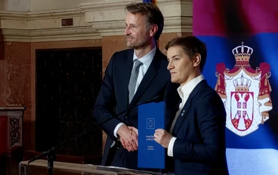 Andreas von Beckerath kedden adta át az országjelentés a szerb házelnöknek