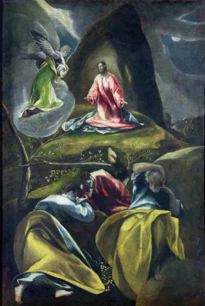 JÉZUS AZ OLAJFÁK HEGYÉN (Kiskarácsony, nagykarácsony) 3 Az El Greco-i változat