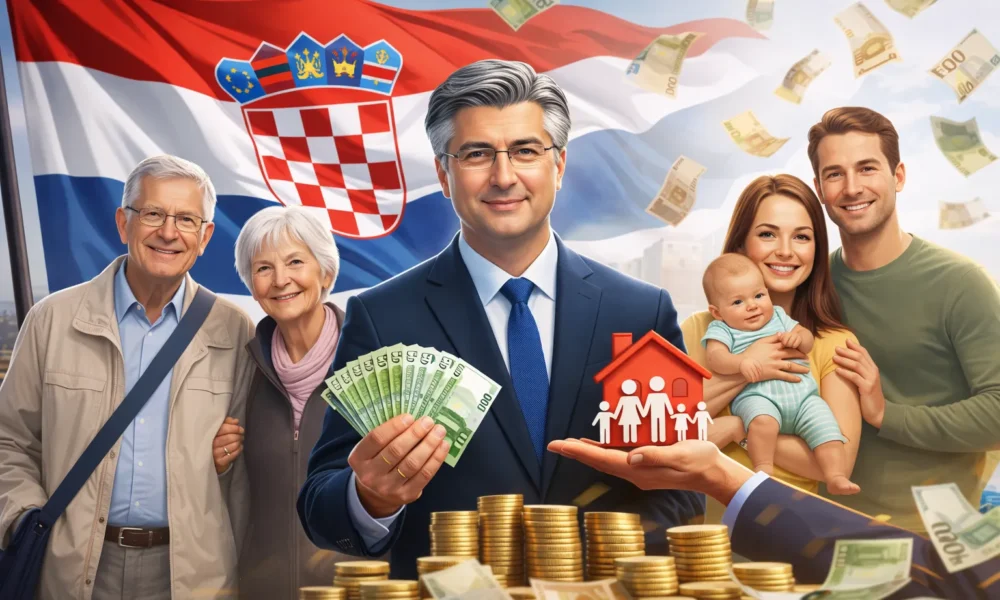 Az adakozó Plenkovic, a kép "a mesterséges intelligencia mesterséges mesterműve", a horvát kormány növeli a támogatások összegét
