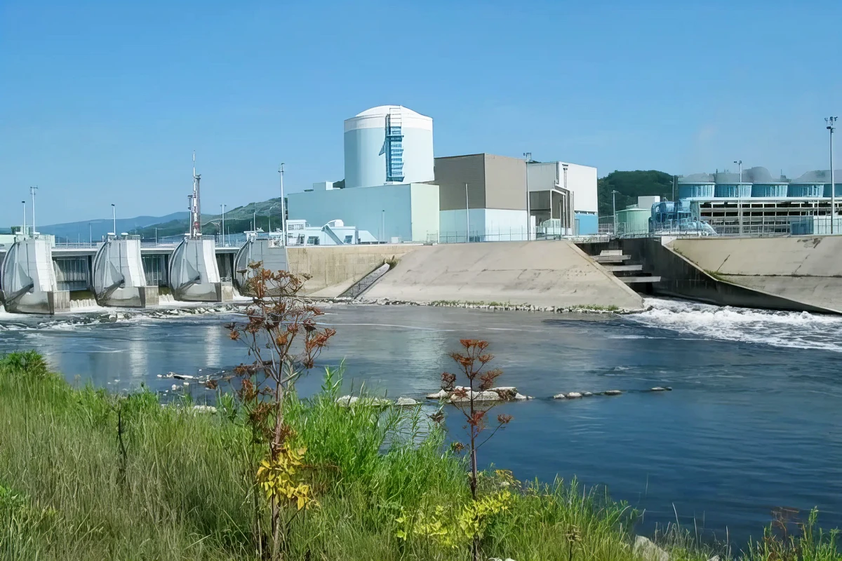 A krškói atomerőmű Horvátország energiafelhasználásának 16%-t biztosítja (Screenshot: Google)
