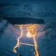 Svalbard a hosszúra nyúlt sarki éjszaka idején, Grönland után ez a sarkköri sziget következik