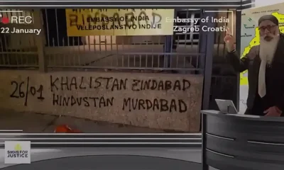 Khalistan Zindadab, Hindustan Murdabad - ezt írták a szikh szakadárok az indiai nagykövetség falára Zágrábban