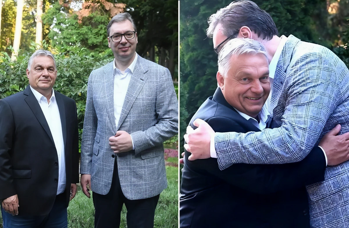 KÖZELI BARÁTSÁG: A szerb elnök állítólag arra kérte a magyar miniszterelnököt, hogy vétózza meg az ellene vagy a Szerbia ellen irányuló esetleges uniós szankciókat (Forrás: szerb elnöki Instagram)